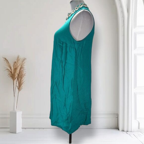 Lilly Pulitzer Jane Mini Dress Size 10 Zip Front Green Rayon Retro 60s - Picture 2 of 12